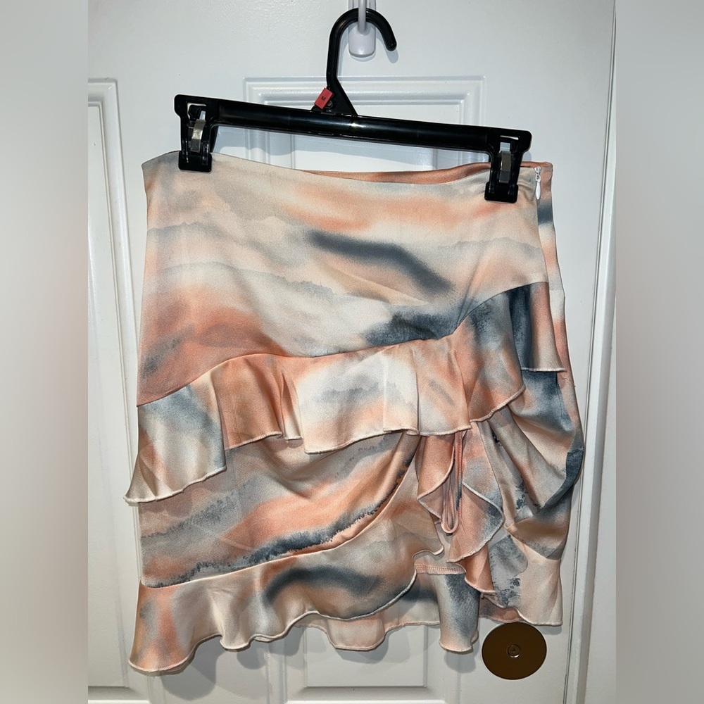 Elegant Multicolor Ruffled Skirt Set- medium